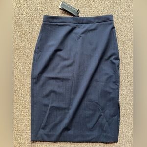 NWT Banana Republic Tailored Performance Pencil Skirt Navy Blue